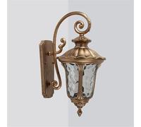 Aplique de pared europeo antiguo retro for exteriores Lámpara estilo victoriano vintage aluminio con farol E27 Decoración,Lujo