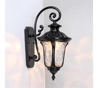 Aplique de pared europeo antiguo retro for exteriores Lámpara estilo victoriano vintage aluminio con farol E27 Decoración,Lujo