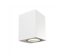 wonderlamp 1 UNIDAD Aplique de pared exterior Classic, Máx. 35W, Impermeable IP 44, Lámpara Exterior Moderno, Blanco Mate, 1 Luz GU10