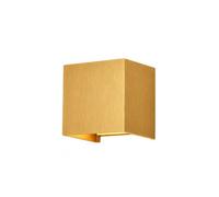 Aplique de Pared Exterior Cuadrado Moderno, Cableado de 10 W, con Iluminación Hacia Arriba Y Hacia Abajo Y Ángulo de Haz Ajustable, Luz Blanca Cálida, Resistente Alua, de Aluminio, Ideal para Porches,