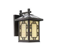 Aplique de Pared Exterior de 1 Luz, Bombilla Led Incluida, Pantalla de Cristal, Lámpara de Pared Exterior, Resistente Alua Ip65 para Jardín, Pasillo Y Patio.