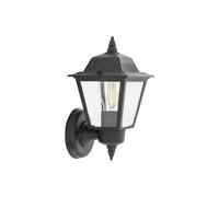 Aplique De Pared Exterior E27 IP44 Negro H: 16cm Casa Patio Aluminio Rústico