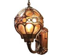 Aplique de Pared Exterior Europeo IP54 - Farol de Aluminio Impermeable para balcón, jardín, escaleras y decoración de terrazas - Iluminación Exterior Elegante