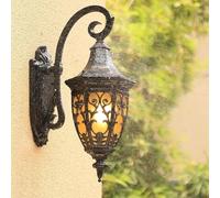 Aplique de Pared Exterior Impermeable para Pasillo, Villa, Jardín, Puerta, Patio, Balcón, Hogar (Negro)/Negro