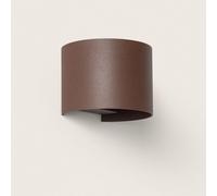 LEDKIA LIGHTING Aplique de Pared Exterior LED 10W Aluminio Iluminación Doble Cara CCT Seleccionable Denny Round Antracita