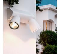 Aplique de Pared Exterior LED 12W Aluminio Abel Large Dos Focos