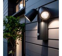 Aplique de Pared Exterior LED 12W Aluminio con Sensor de Movimiento PIR Abel