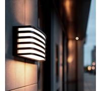 Aplique de Pared Exterior LED 15W Aluminio Negro Juli