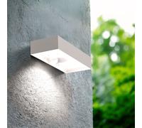 LEDKIA LIGHTING Aplique de Pared Exterior LED 6W Karl Solar Blanco 3000K Blanco Cálido