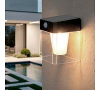 Aplique de Pared Exterior Solar LED 1,5W Aluminio con Sensor de Movimiento