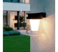 Aplique de Pared Exterior Solar LED 1,5W Aluminio con Sensor de Movimiento