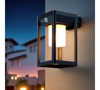 Aplique de Pared Exterior Solar LED 2,5W Aluminio con Sensor de Movimiento