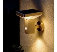 Aplique de Pared Exterior Solar LED 5W Acero Inoxidable con Sensor de