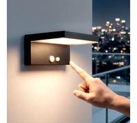 Aplique de Pared Exterior Solar LED 5W Aluminio con Sensor de Movimiento Bran