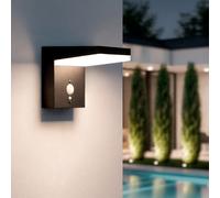Aplique de Pared Exterior Solar LED 5W Aluminio con Sensor de Movimiento Edwan