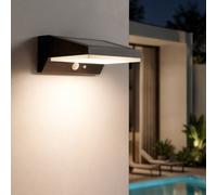 Aplique de Pared Exterior Solar LED 5W Aluminio con Sensor de Movimiento Ivar