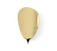 Aplique de Pared Flambeau Al. 40 Negro/ Latón Pulido