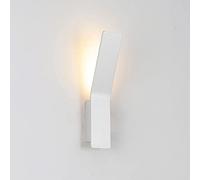 Aplique de Pared geométrico Blanco con Tira LED Curva, lámpara de Pared de Aluminio de 7 W, Luces de Pared para Interiores, lámpara de cabecera para Sala de Estar, Dormitorio, mesita de Noch