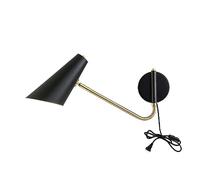 Aplique de Pared Giratorio para mesita de Noche, Montaje en Superficie, Simple, Creativo, para Sala de Estar y Dormitorio, Incluye Interruptor, lámpara de Lectura enchufable.