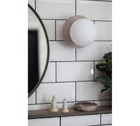 Aplique de pared Globen Lighting ART DECO, blanco/blanco, Ø 16 cm, IP44