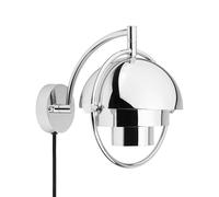 Aplique de pared Gubi Multi-Lite, cromado, metal, G9 True