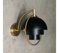 Aplique de pared Gubi Multi-Lite, negro, metal, G9 True