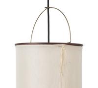 GUBI Silk Lantern aplique de pared Natural white silk-semi matt negro