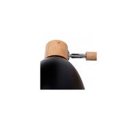 Aplique de pared Haley SKD-W003-B con brazo de madera acabado en negro, blanco, gris o gris