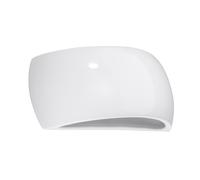 Aplique De Pared Interior De Cerámica Up Down Luz Indirecta B: 32 Cm Blanca