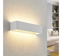Aplique de pared LED Arcchio Karam, 37 cm, blanco, metal, arriba/abajo