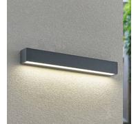 Aplique de pared LED Arcchio Lengo, 50 cm, 1 luz, antracita, CCT