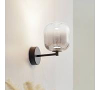 Aplique de pared LED Avelina de Lucande, gris humo