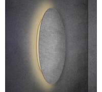 Aplique de pared LED Blad de Escale, aspecto hormigón, Ø 95 cm