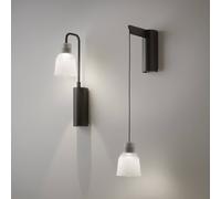 Aplique de pared LED Bover Drip A/01, cristal esmerilado, 2700 K