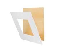 Aplique de pared led dalia mantra dorado de aluminio luz cálida 3000k ip20 4950 lm
