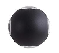 Aplique de Pared Led de 12 W, Resistente Alua Ip65, para Exteriores. Foco de Pared Tipo Globo para Pasillo, Escalera, Balcón, Jardín, Patio. Luz Blanca Cálida.