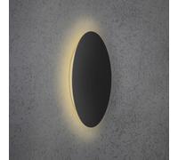 Aplique de pared LED Escale Blad negro mate Ø 44 cm