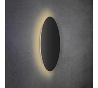 Aplique de pared LED Escale Blad negro mate Ø 59 cm True