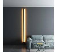 Aplique de Pared Led Exterior de Tira Larga, Aplique de Pared Exterior de Hierro Negro Y, Lámpara de Pared Impermeable Ip65, Iluminación de Pared Moderna, Decorativa para Puerta Principal, Villa, Pasi
