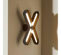 Aplique de pared LED «Fuzz» de LOOM DESIGN, negro/negro, 50 cm