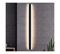 Aplique de pared LED impermeable para exteriores - Lámpara de tira larga de aluminio para el hogar, sala de estar, dormitorio, cocina, pasillo, porche, patio. Una elegante solución de iluminación ext
