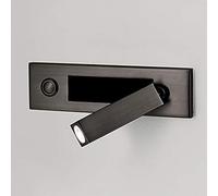 Aplique de pared LED, lámpara de pared, foco de cabecera de hotel, aplique de lámpara LED para dormitorio, luz de lectura junto a la cama, interruptor de empuje empotrado, giratori