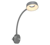 Aplique de pared LED Lehovo (An x Al: 26 x 45,5 cm, Plata)