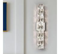 Aplique de pared LED lineal para baño Aplique de pared de cristal moderno Accesorio de iluminación de tocador largo sobre espejo Dormitorio Lámpara montada en la pared para sala de estar Hotel Lámpara