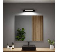 Aplique de pared LED Lucille de Paulmann, negro, 40 cm, IP44, atenuable