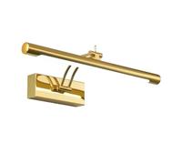 Aplique de Pared LED - Luminaria de tocador de Acero Inoxidable Resistente al Agua con Interruptor para baño, Ideal para Obras de Arte y decoración