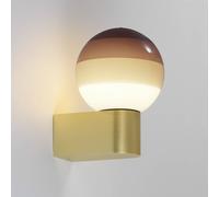 Aplique de pared LED MARSET Dipping Light A1, marrón/latón
