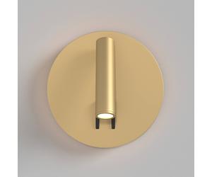 Aplique de pared LED Maytoni iOS 176, dorado, redondo, aluminio EC:EPREL:504173
