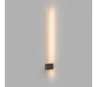 Aplique de pared LED Maytoni Pars, 62,3 cm, negro/oro, aluminio True