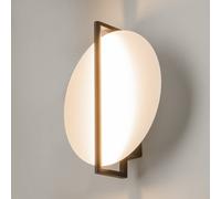 Aplique de pared LED Mira de Maytoni, blanco/negro, altura 30 cm, metal True